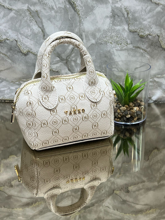 14 cm mini spedy ww hologram çanta krem/hardal