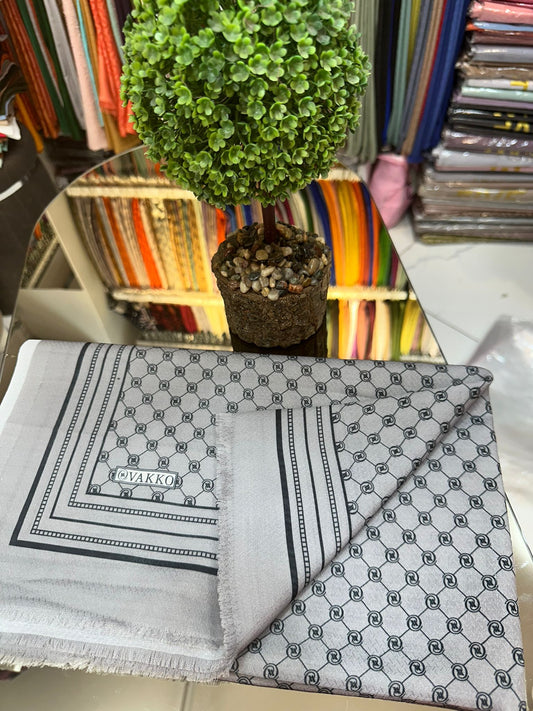 Gri Ww Pamuk İpek şal