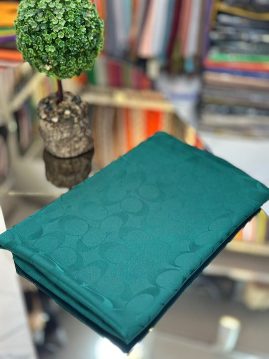 Zümrüt yeşili CC jakar şal