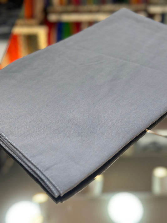 Gri soft crash ipeksi pamuk şal