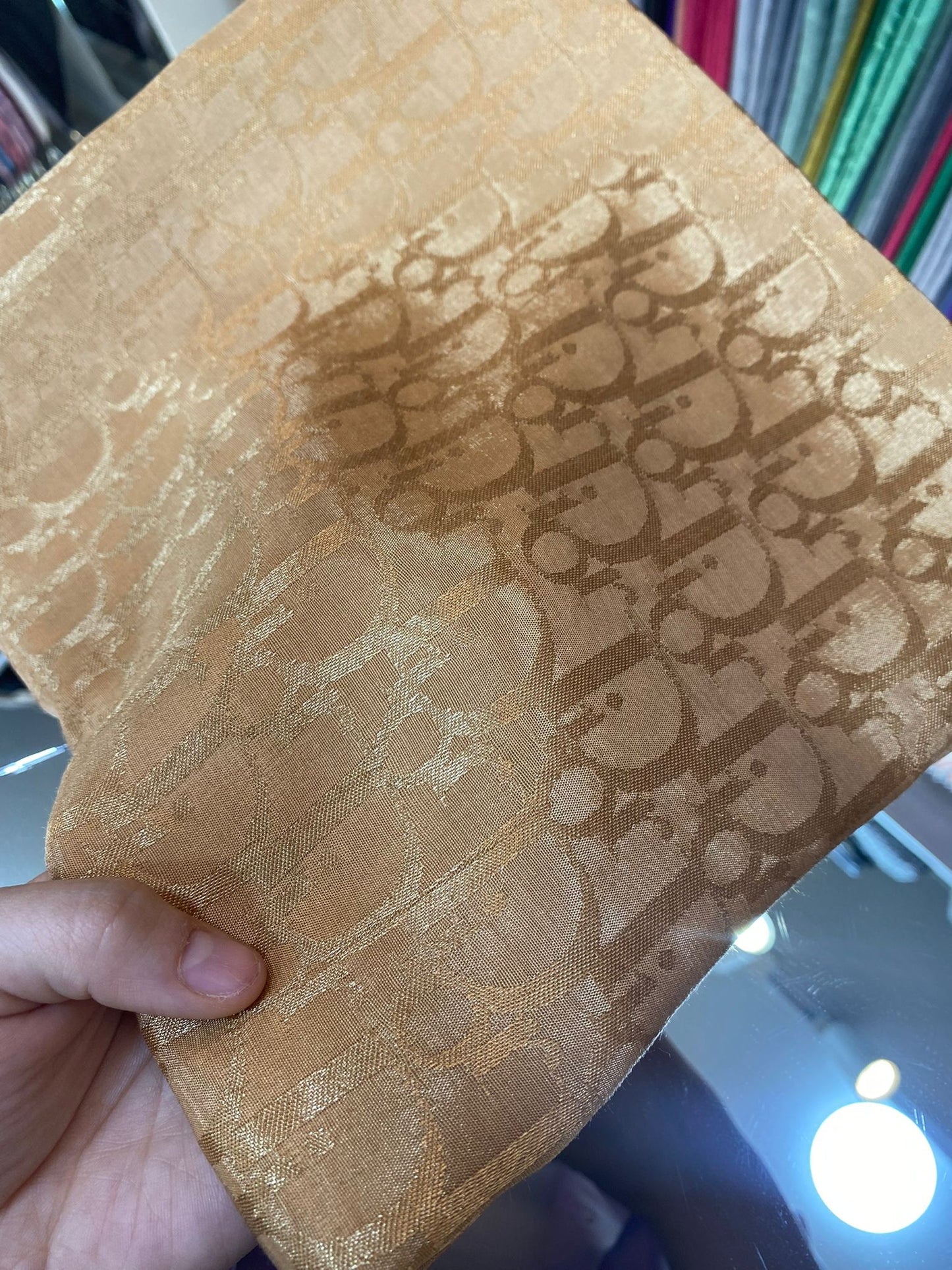 Gold Sarı DD jakar şal