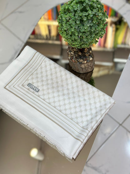 Krem&Bal köpüğü Ww Pamuk İpek şal