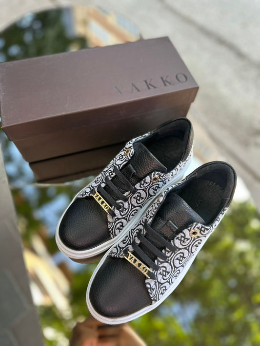 Siyah/Gri Bez  Ortopedik Taban Ww Sneakers